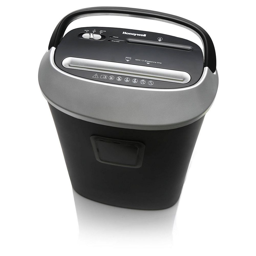 Honeywell 12 Sheet Cross Cut Paper Shredder The Home Depot Canada