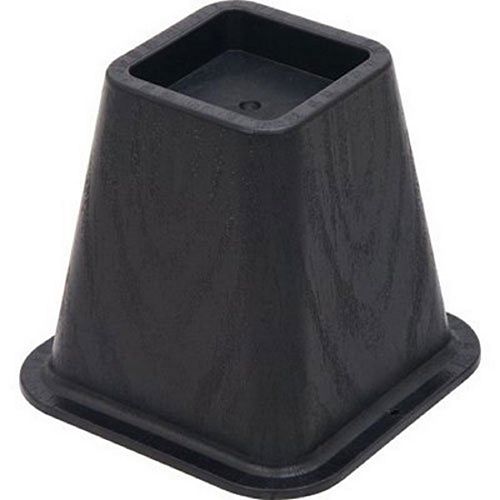 5-1/4 -Inch Molded Bed Risers, Black Finish (4-Pack)