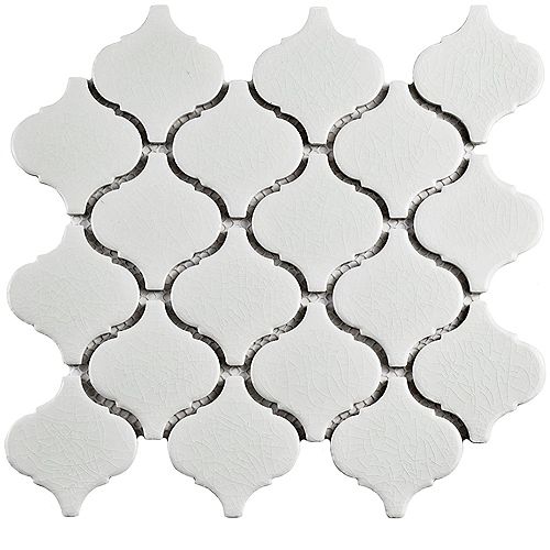 Lifeproof Fog Wood 10-inch x 12-inch x 6 mm Ceramic Hexagon Mosaic Tile ...