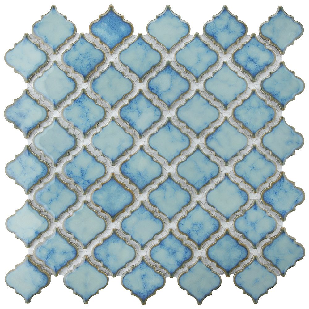 Merola Tile Hudson Tangier Marine 12 3, Porcelain Mosaic Tile