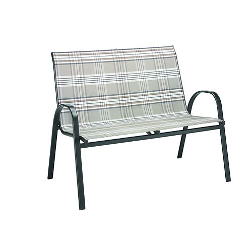 Steel Stacking Loveseat - Plaid