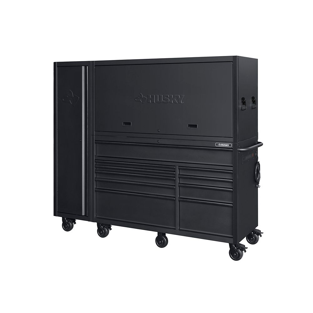 Husky 80inch 10Drawer 3Piece Tool Storage Chest and Combo in
