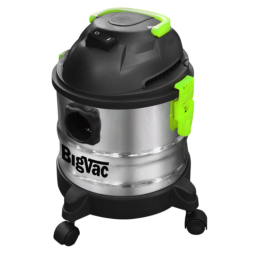 Big Vac Balayeuse En Acier Inoxydable Sec Et Humide, 4 Gallons Home