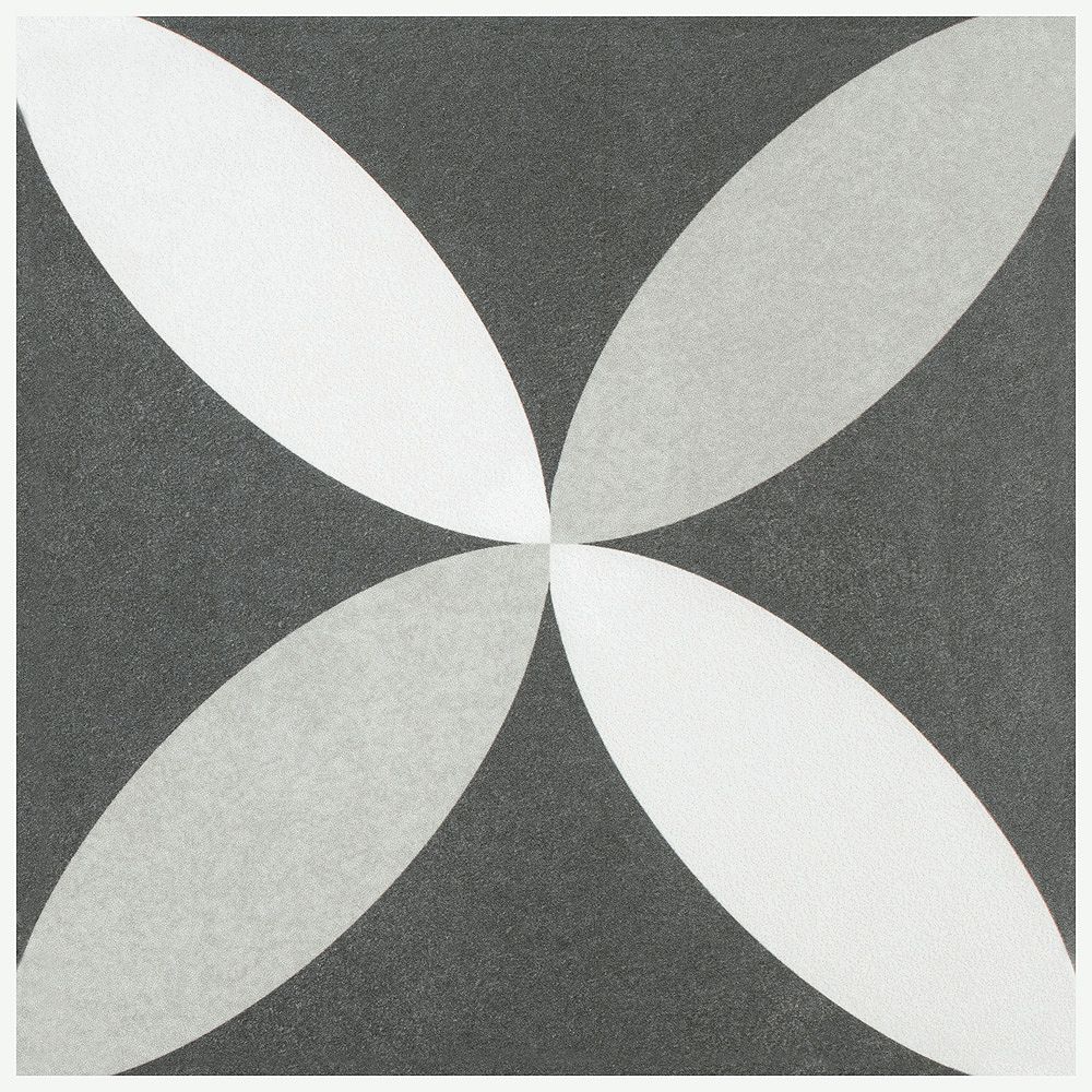 Merola Tile Twenties Petal 7 3 4 Inch X, 4×4 White Tile