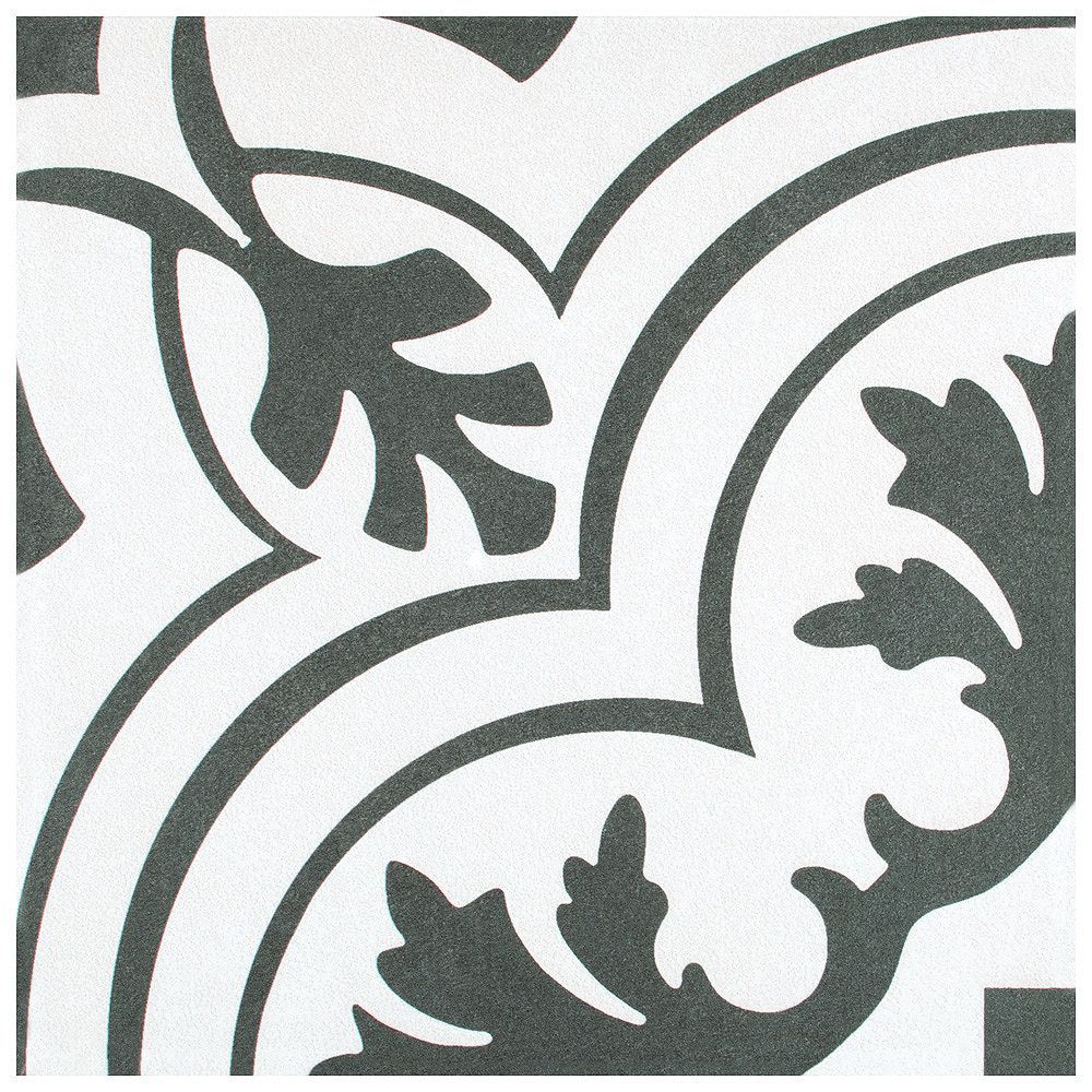 Merola Tile Twenties Vintage 7-3/4-inch x 7-3/4-inch Ceramic Floor and ...