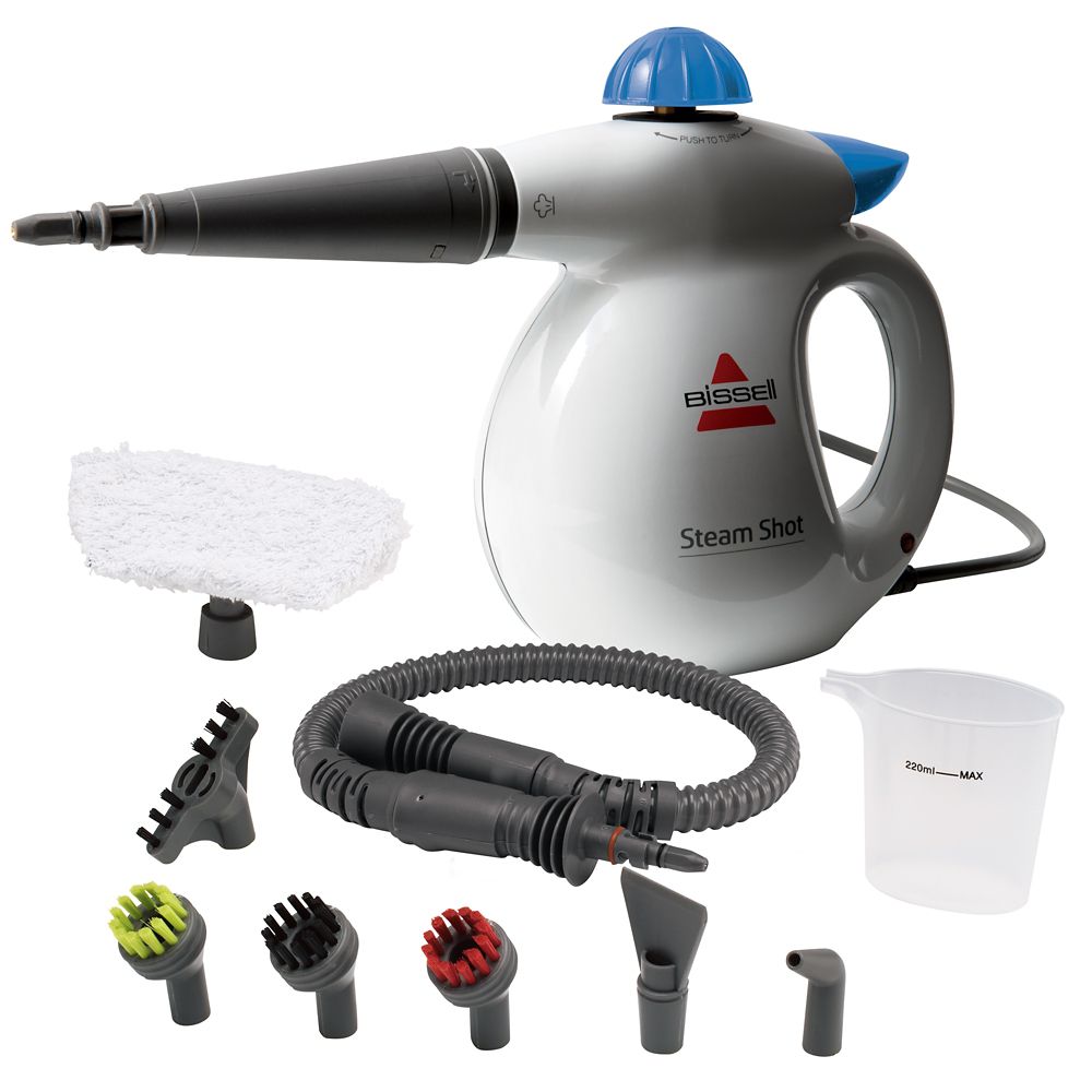 bissell steam shot spraying water