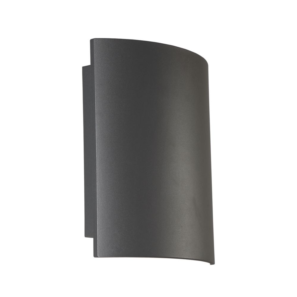 Eurofase Large Rectangular LED Outdoor Wall Mount in Graphite Grey 34174029 The Home Depot