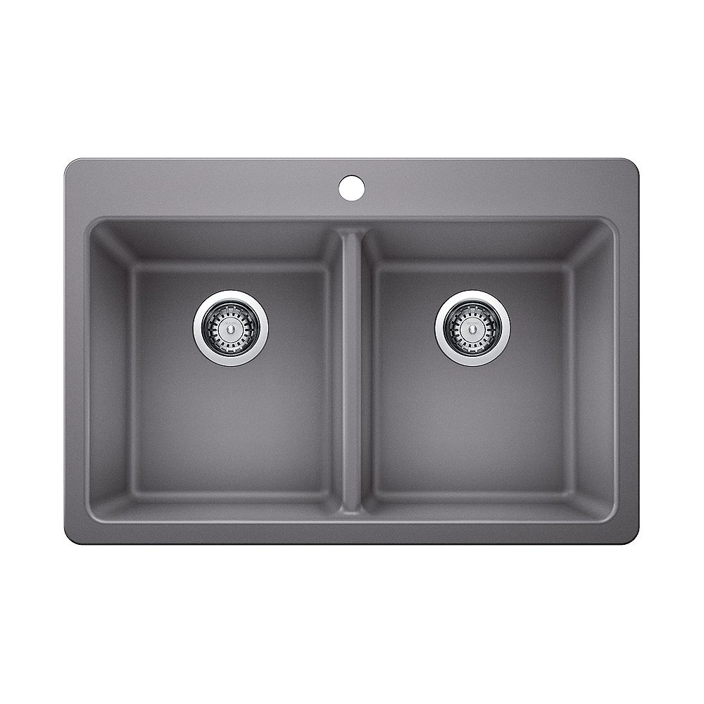 Ruvati 30 X 20 Inch Epigranite Dual Mount Granite Composite Single Bowl Kitchen Sink Midnight Black Rvg1030bk Amazon Com