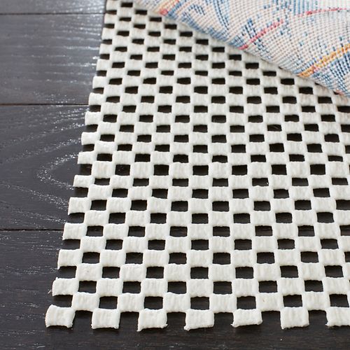 Grid White 9 ft. x 12 ft. Non-Slip Surface Rug Pad