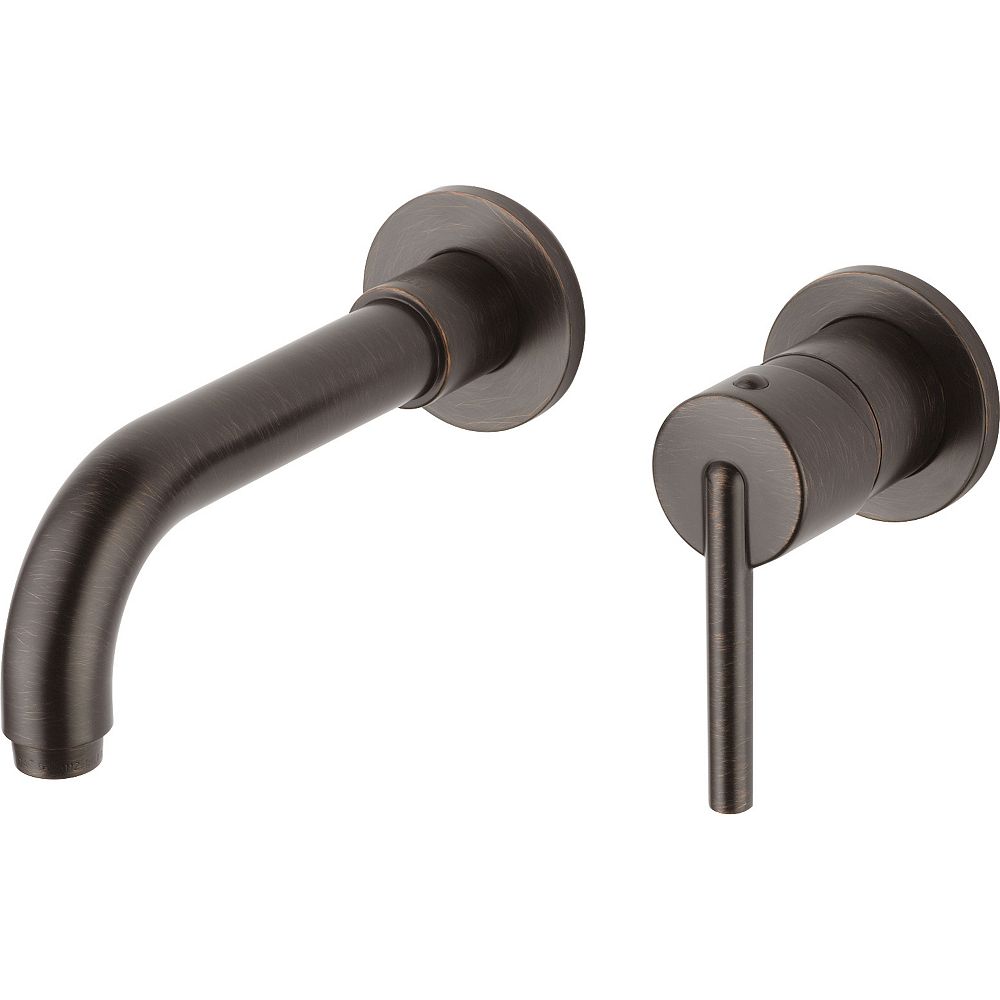 Delta Trinsic Single Handle Wall Mount Lavatory Faucet Trim Venetian Bronze Valve Sold S 1279