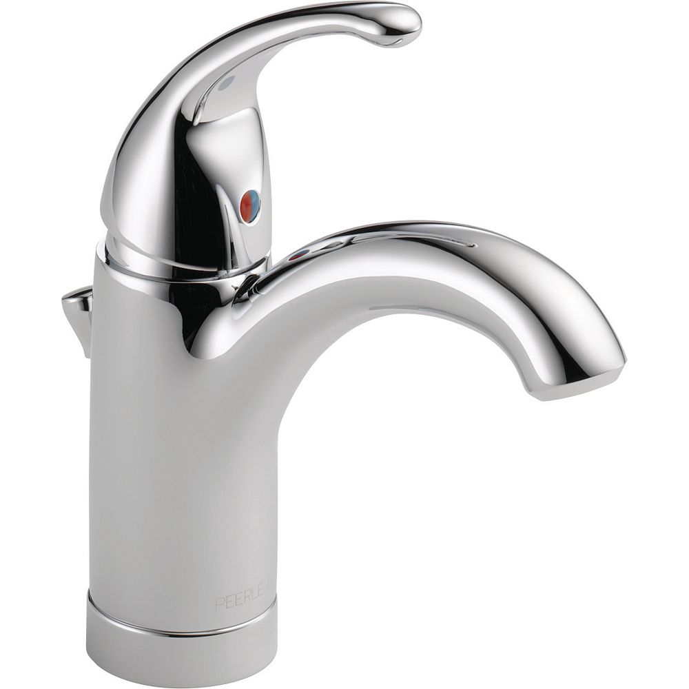 Peerless Chrome 2 Handle Deck Mount High Arc Handle Lever Residential Kitchen Faucet Deck Plate Included In The Kitchen Faucets Department At Lowes Com