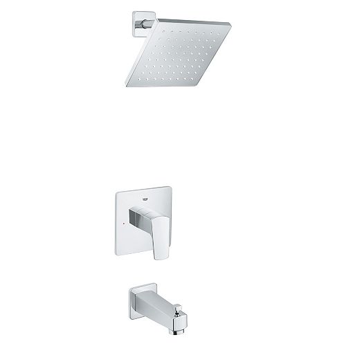 Tallinn Single-Handle 1-Spray Bathtub and Shower Faucet in StarLight Chrome (Valve Included)