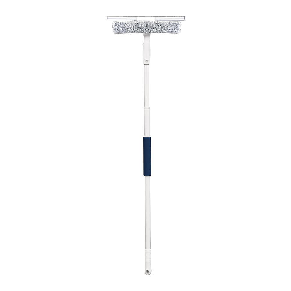 Unger Microfiber 14inch Window Squeegee with Scrubber and 5 ft. Pole