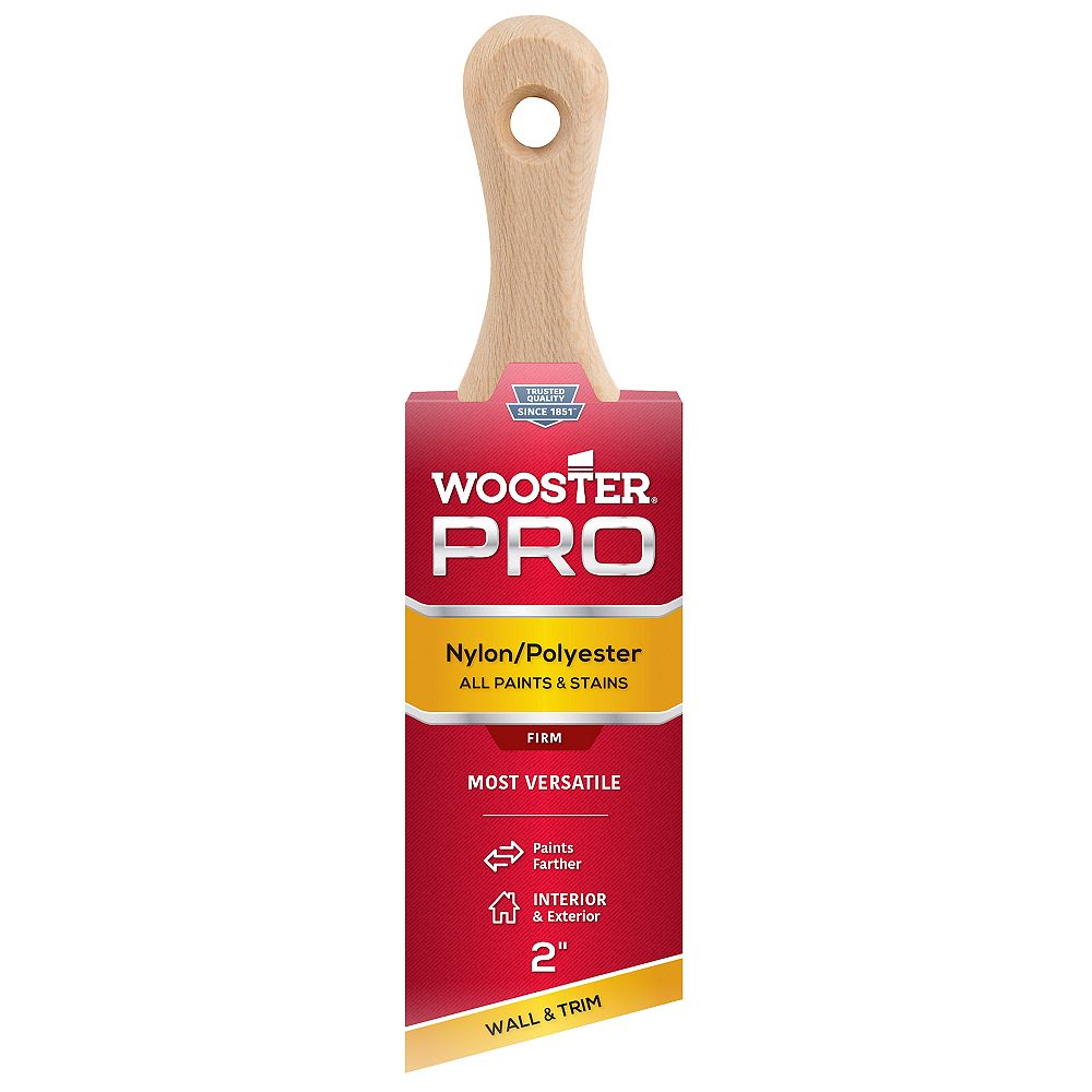 Wooster 2 inch (50mm) Pro Nylon/Polyester Short Wood Handle Angle Sash
