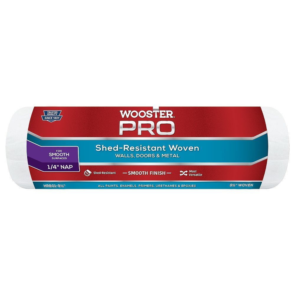 Wooster 9-1/2 inch x 1/4 inch (240mm x 6mm) Pro Woven Roller Cover