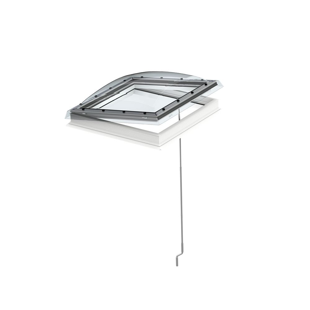 Velux Flat Roof Manual Venting Skylight For Rough Opening 39 3 8 X 39 3 8 With Isd Dome The Home Depot Canada