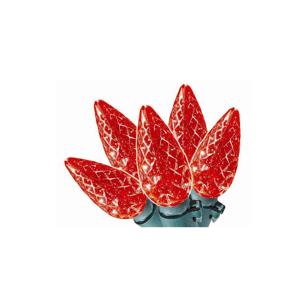 Home Accents Led C9 25L Red Super Bright The Home Depot Canada
