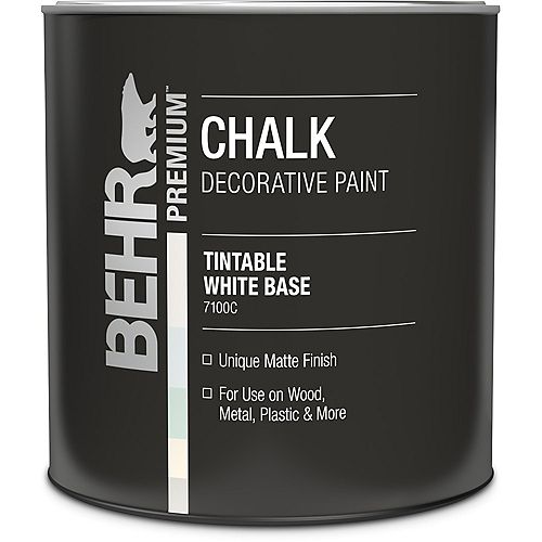 Chalk Decorative Paint - White Base, 946 mL