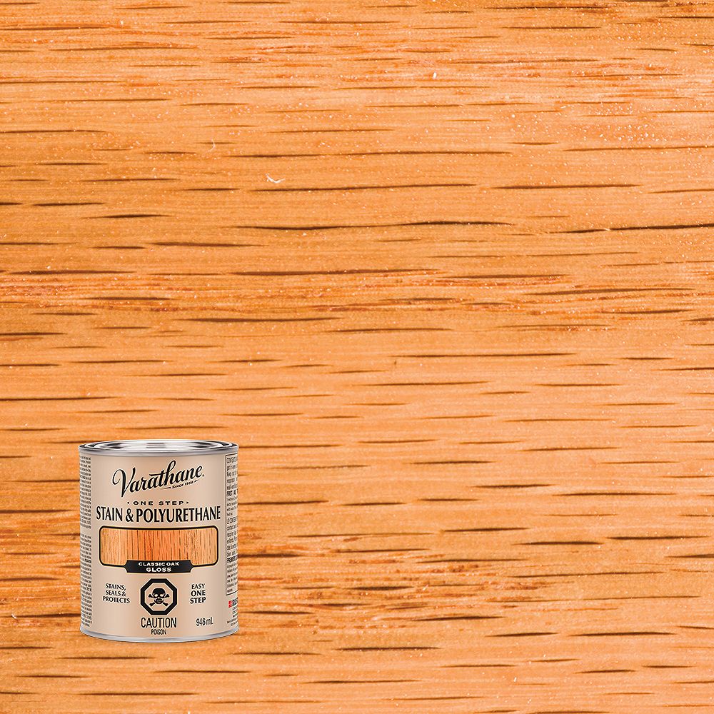 Varathane Stain & Poly One Step OilBased Stain & Polyurethane in Gloss