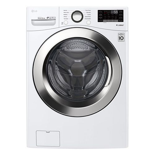 5.2 cu. ft. Front Load Washer with Ultra Large Capacity Washer and 6Motion Technology and White, Stackable