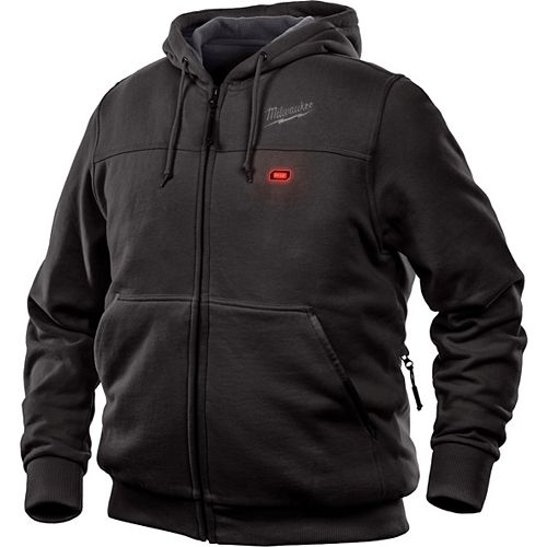 Men's M12 12V Lithium-Ion Cordless Black Heated Hoodie (Jacket Only)