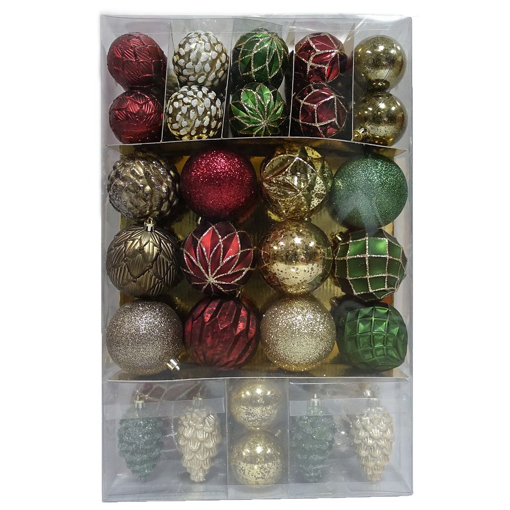 Home Accents Shatter-Proof Christmas Ornament (66-Pack) | The Home ...