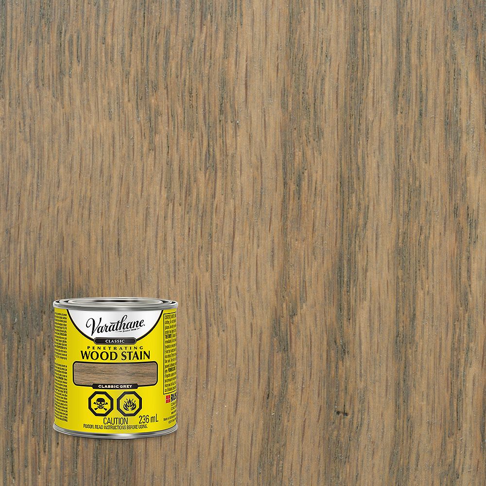 Varathane Classic Penetrating Oil Based Wood Stain In Grey 236 Ml The Home Depot Canada