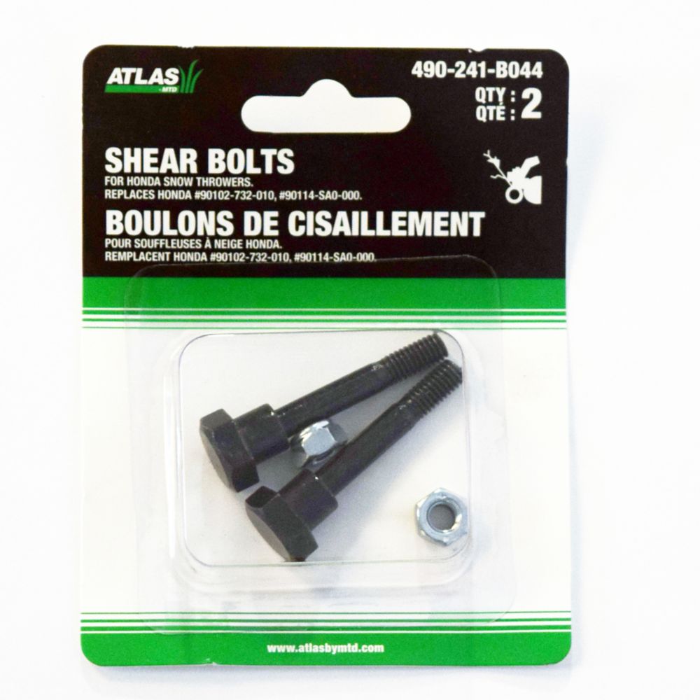 Boulons De Cisaillement Ariens 5/16" - Lot De 3 Pour Souffleuses à Neige ST732, ST724, Etc.