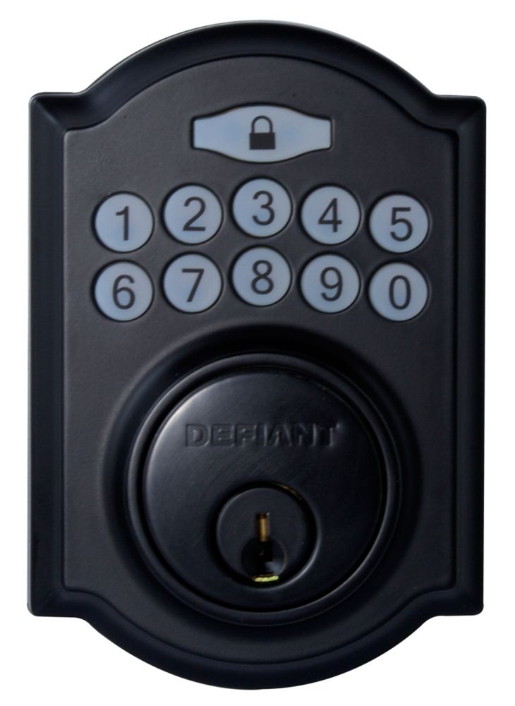 defiant electronic deadbolt spin to lock