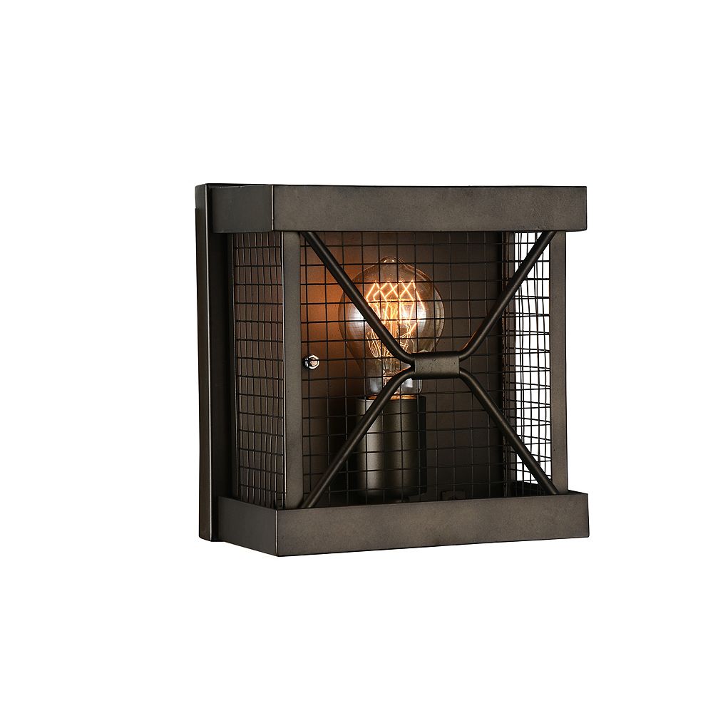 CWI Lighting Kali 5inch 1Light Wall Sconce Light Fixture in Light Brown Finish The Home