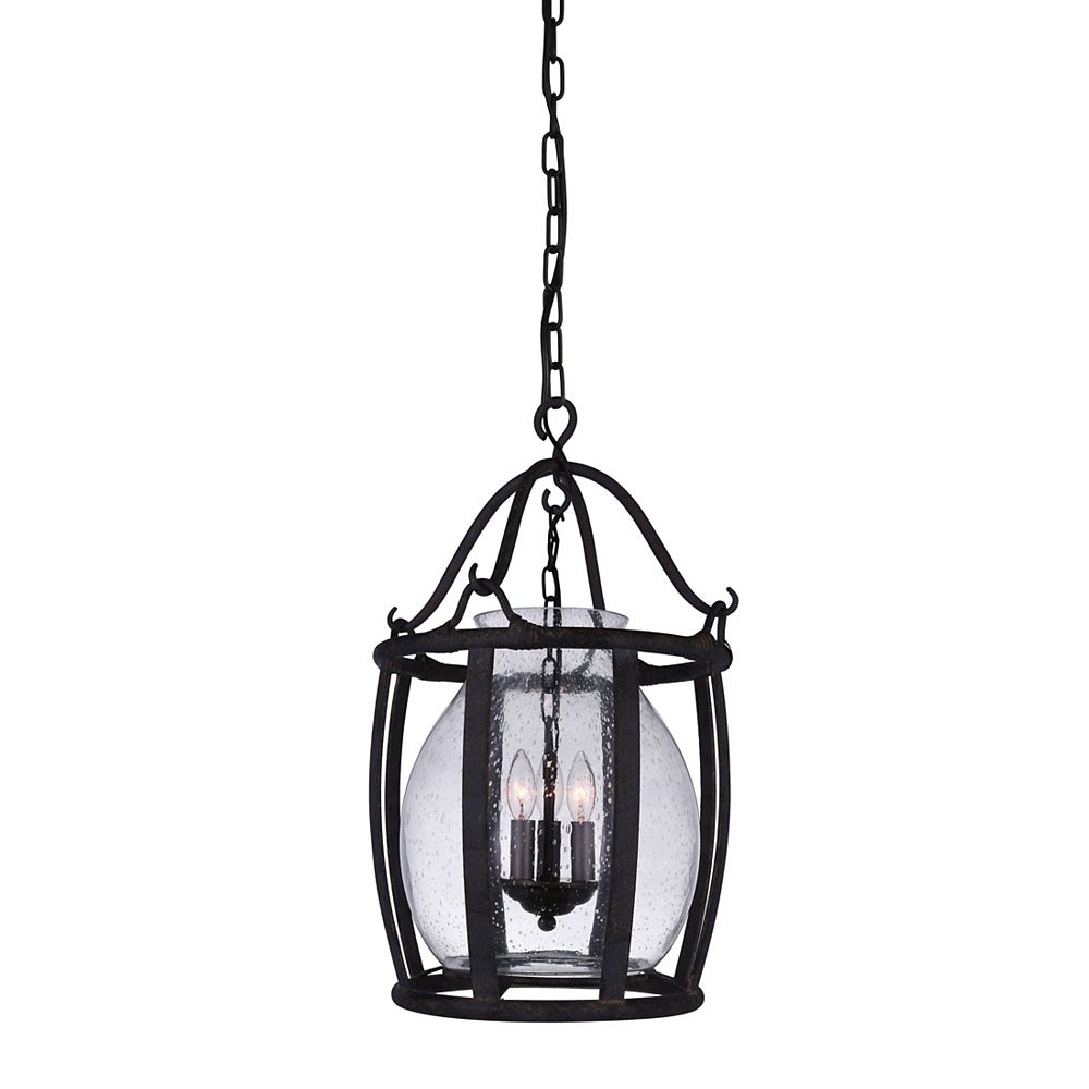 CWI Lighting Imperial 16 inch 3 Light Pendant with Antique ...