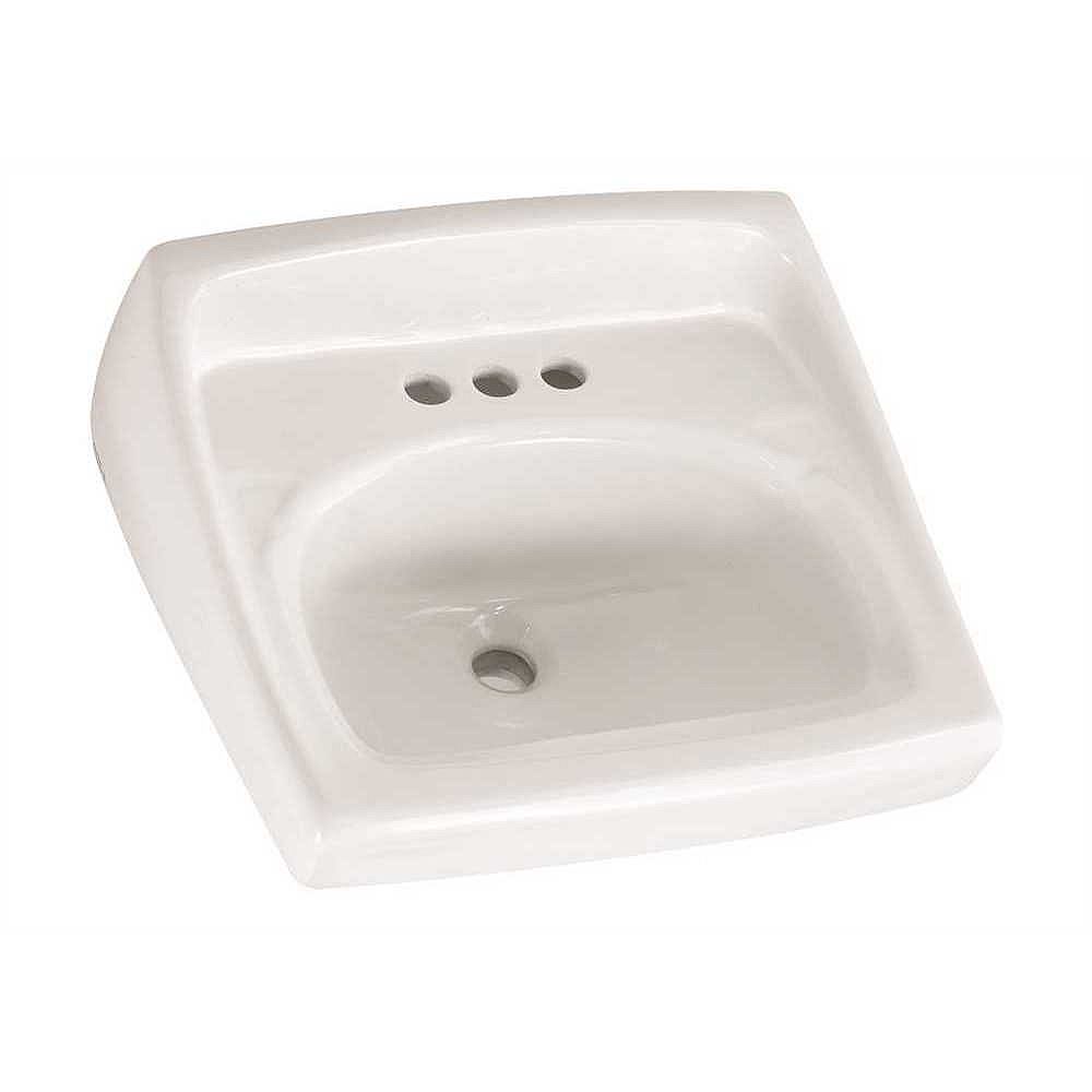 American Standard Lucerne Wall Mounted Bathroom Vessel Sink With Faucet Holes On 4 In Cen The Home Depot Canada