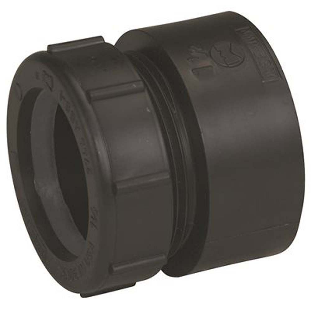 LESSO 11/2 inch X 11/4 inch Abs Dwv Hub X Sj Trap Adapter The Home