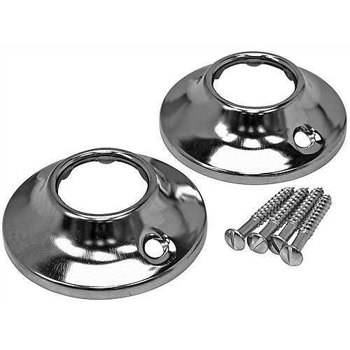 Shower Rod Flange, Chrome Plated With Screws