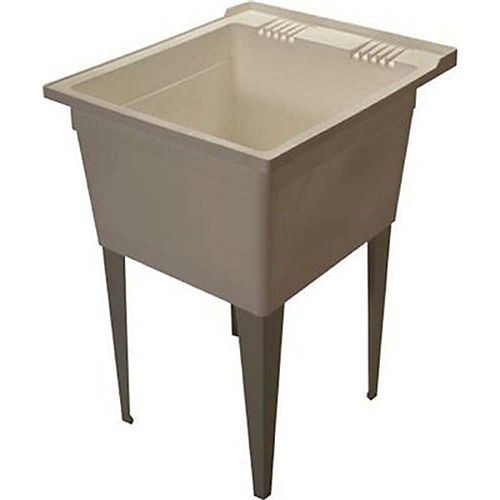 8 Gal. Floor-Mounted Multipurpose Sink, White