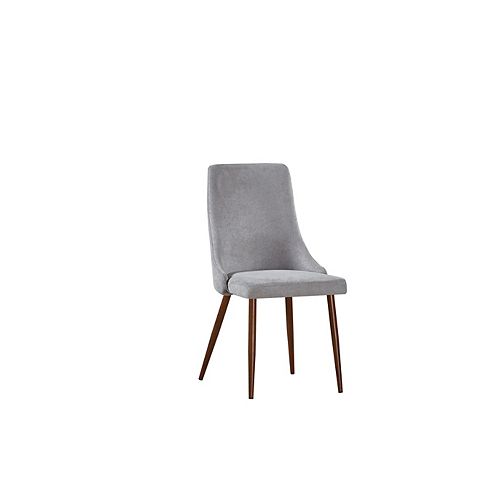 Brooke Side Dining Chair in Grey (Set of 2)