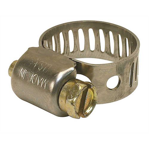 Mini Hose Clamp, 410 Stainless Steel, 7/32 In. To 5/8 In., (10-Pack)