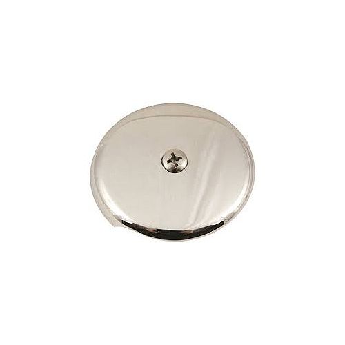 1-Hole Bathtub Faceplate With Bolts, Chrome-Plated