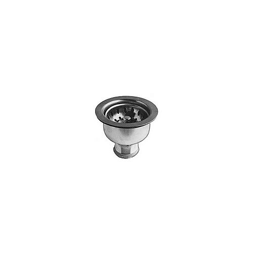 Deep Cup Basket Strainer without Tailpiece, Chrome