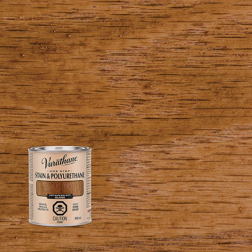Varathane One Step OilBased Stain & Polyurethane In Gloss Royal Walnut