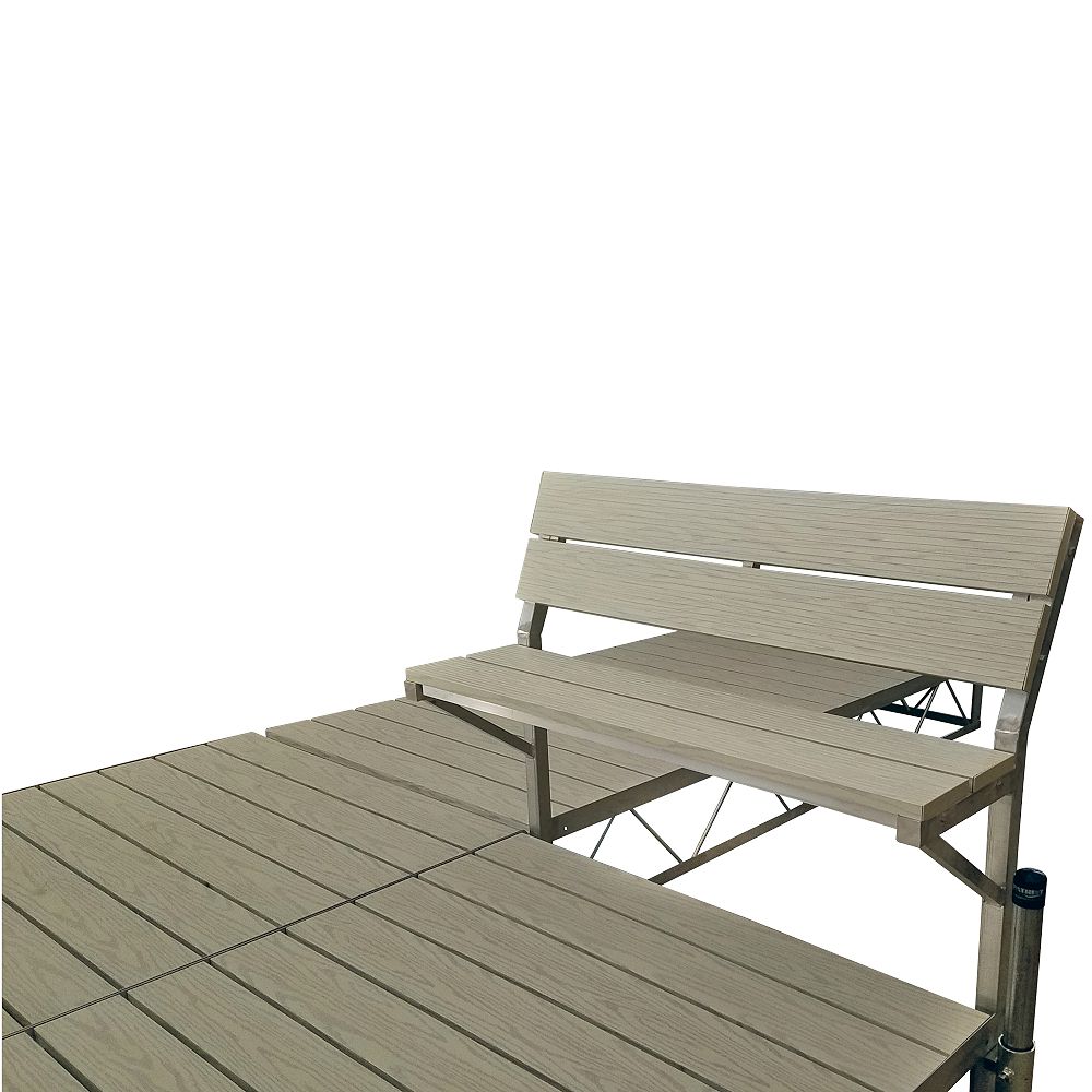 Patriot Docks Gray Aluminum Bench Kit The Home Depot Canada