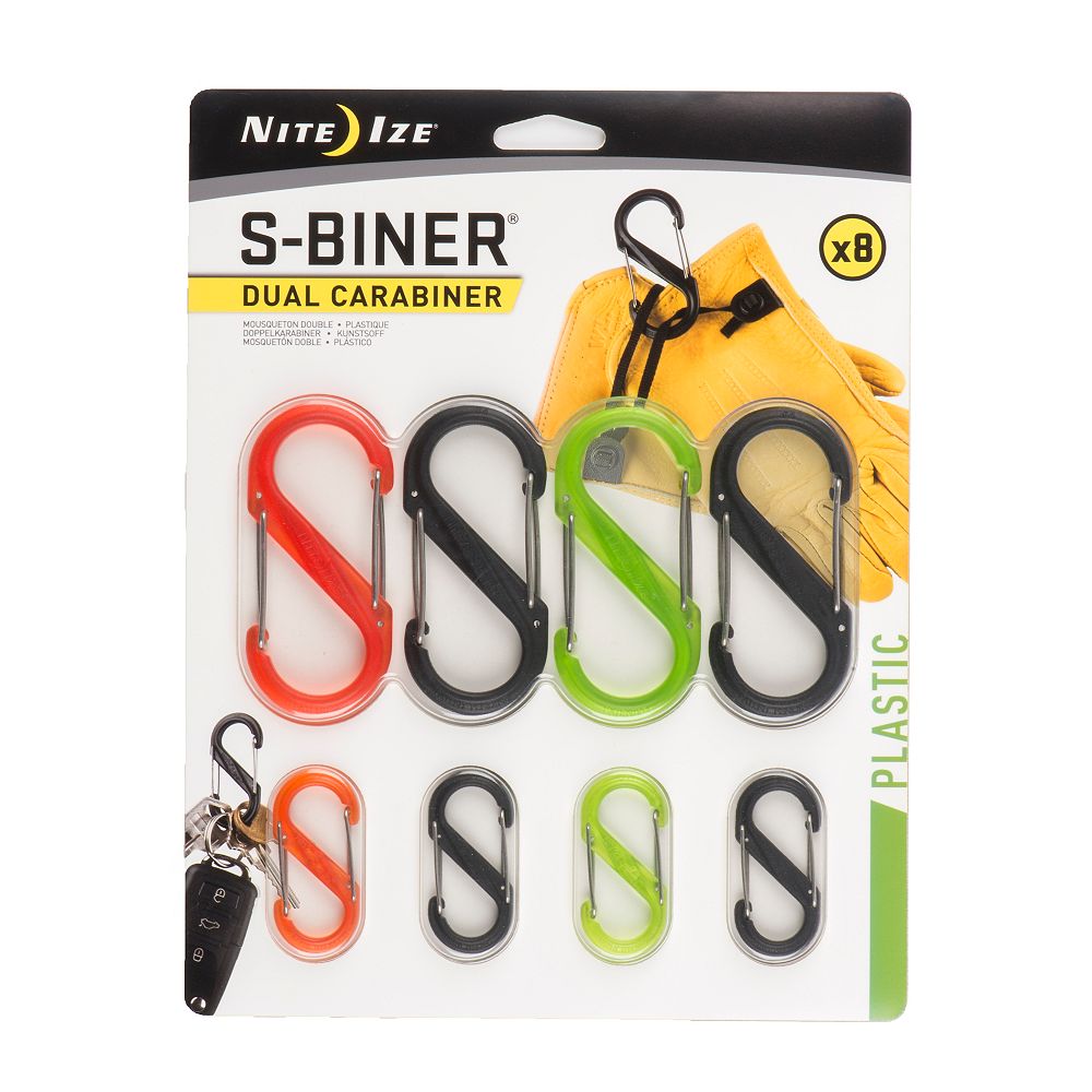 Nite Ize S-Biner Dual Carabiner - 8-Piece Assortment | The Home Depot ...