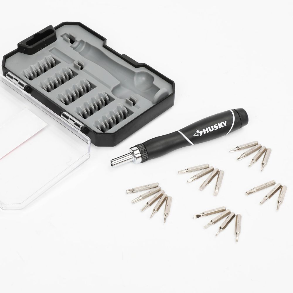 Husky CANADA 22-Piece Precision Ratcheting Screwdriver Set, AiWaWa