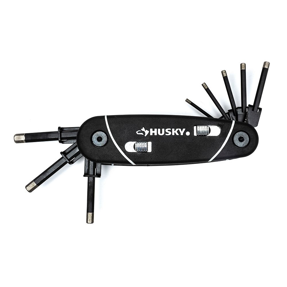 Husky Folding Locking Diamond Hex Key Set SAE (8Piece) The Home Depot Canada