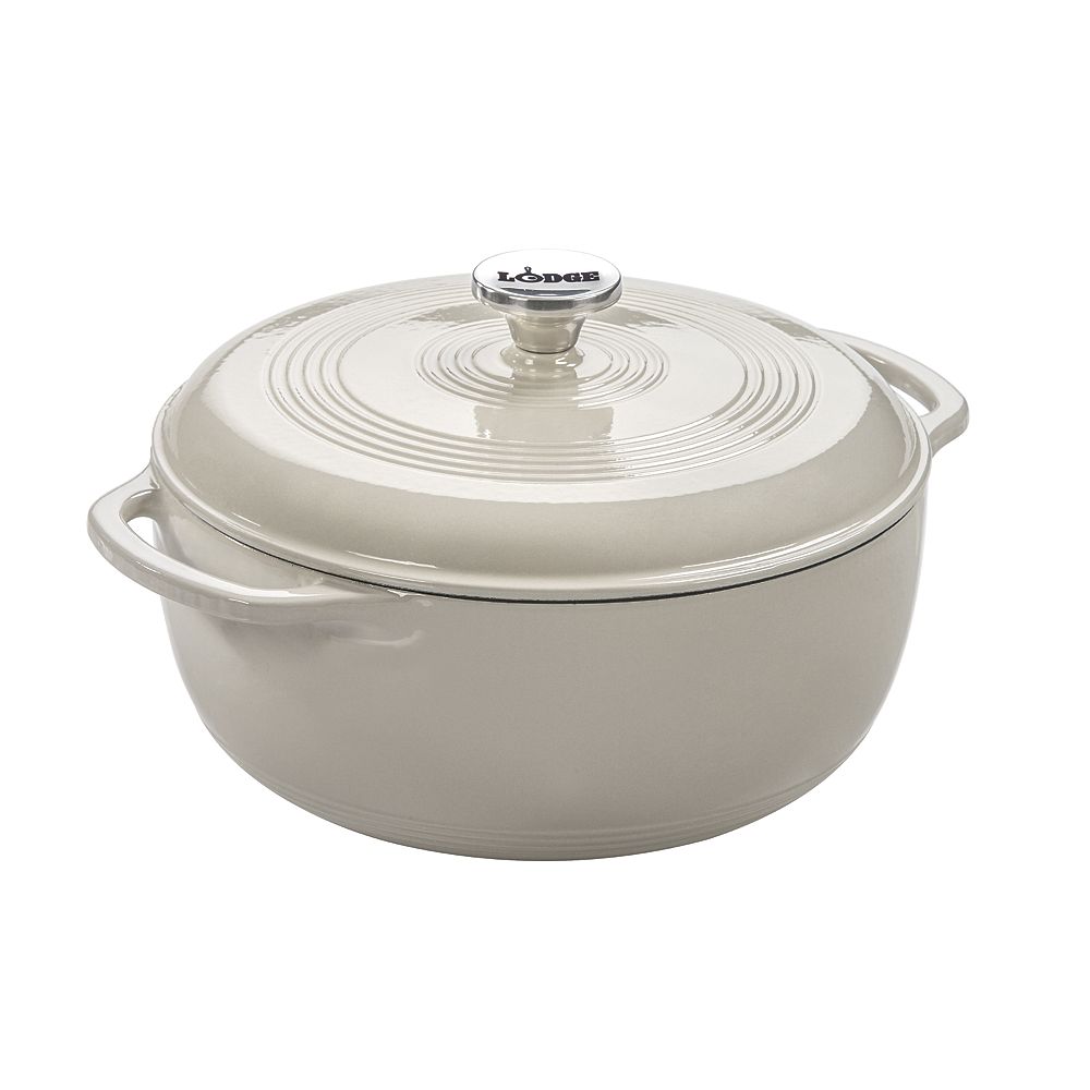 Lodge Enamel Dutch Oven, 6Qt, Oyster The Home Depot Canada