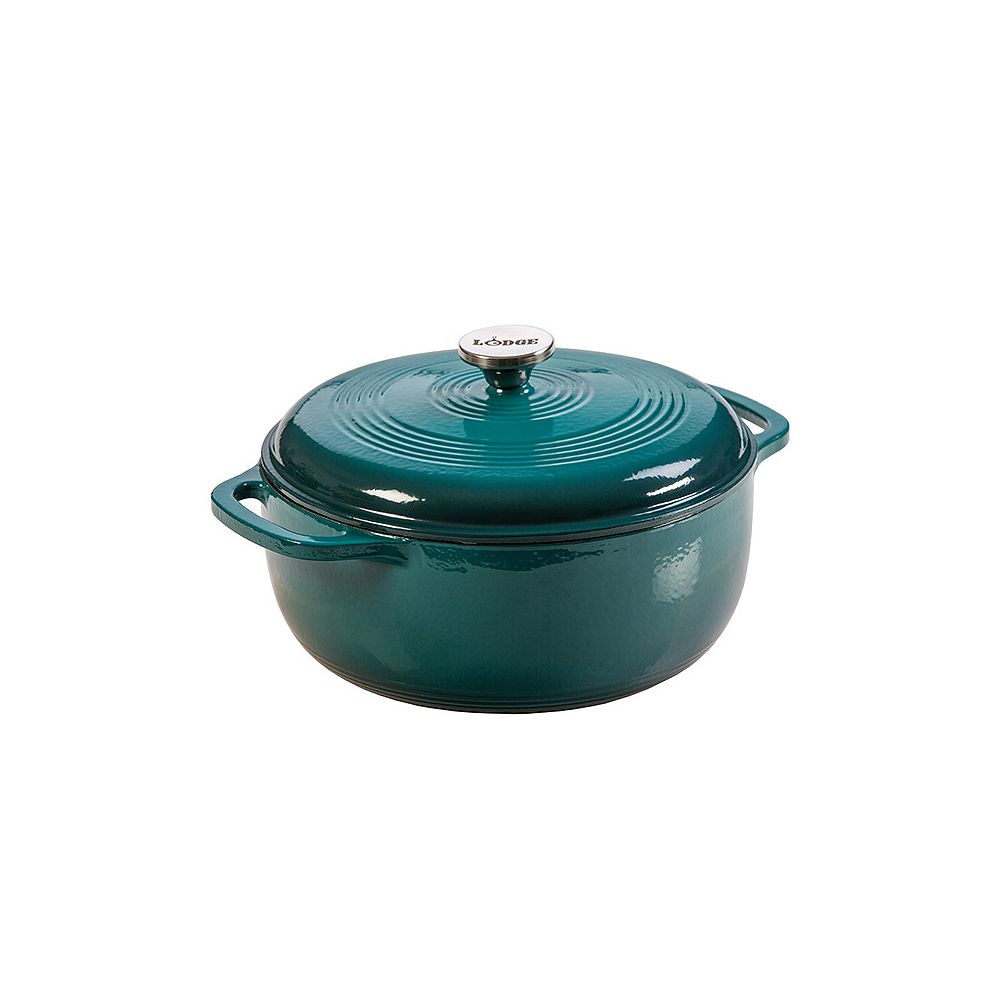 Lodge Enamel Dutch Oven, 6Qt, Lagoon The Home Depot Canada