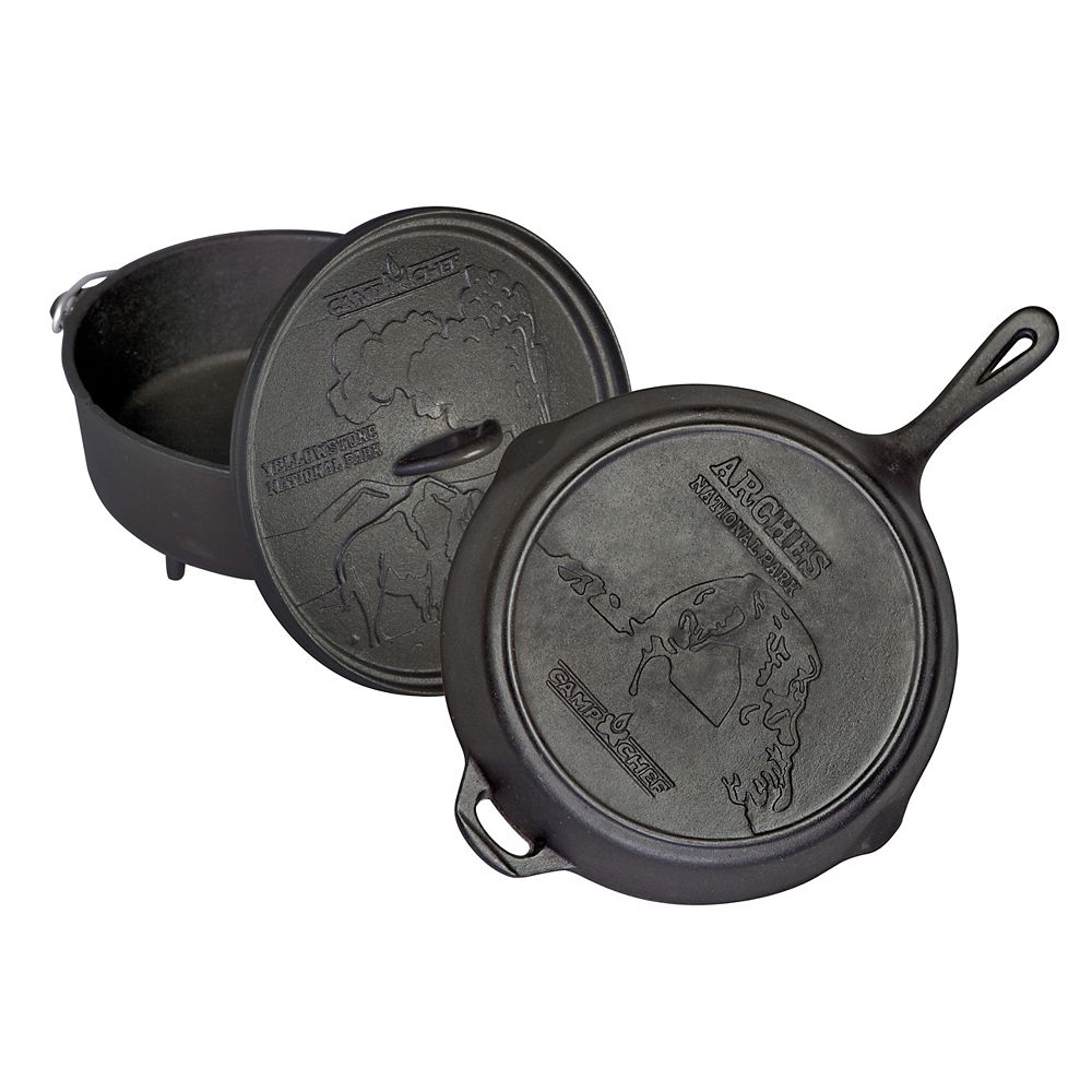 Camp Chef National Park Anniversary Cast Iron Cooking Set The Home Depot Canada