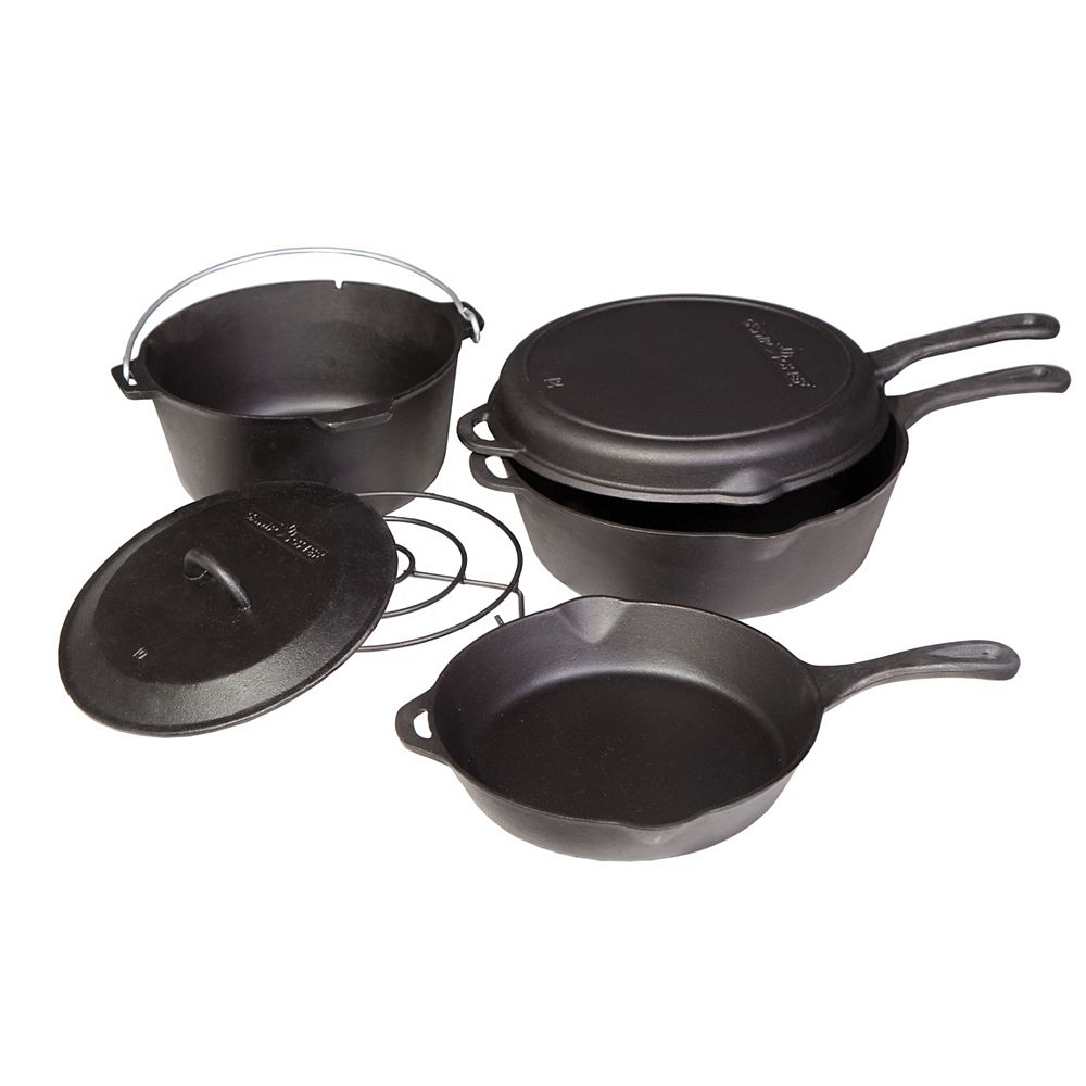 Camp Chef 6Piece Cast Iron Cooking Set The Home Depot Canada Camp Chef 6Piece Cast Iron Cooking Set The Home Depot Canada