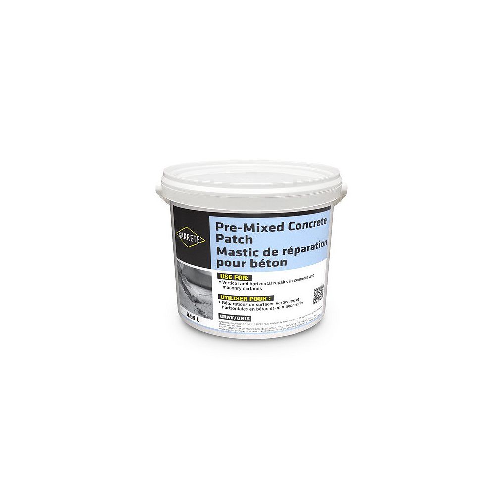 Sakrete Pre Mixed Concrete Patch 0 95l The Home Depot Canada Sakrete Pre Mixed Concrete Patch 0 95l