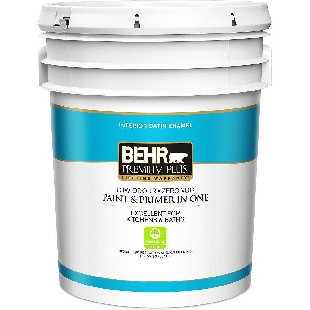 Behr Premium Plus Interior Satin Enamel Paint & Primer in